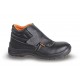 Lace-up full-grain leather ankle shoe, waterproof, with quick opening system and front protection with strap closure 7245BK Beta